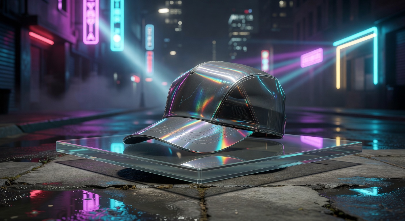 Holo-Brim Metallic Grey Urban Cap
