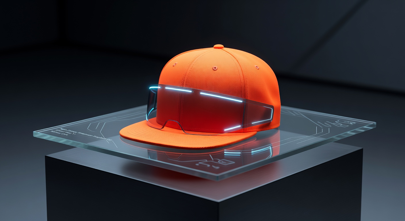 Neon Orange Streetwear Snapback Cap