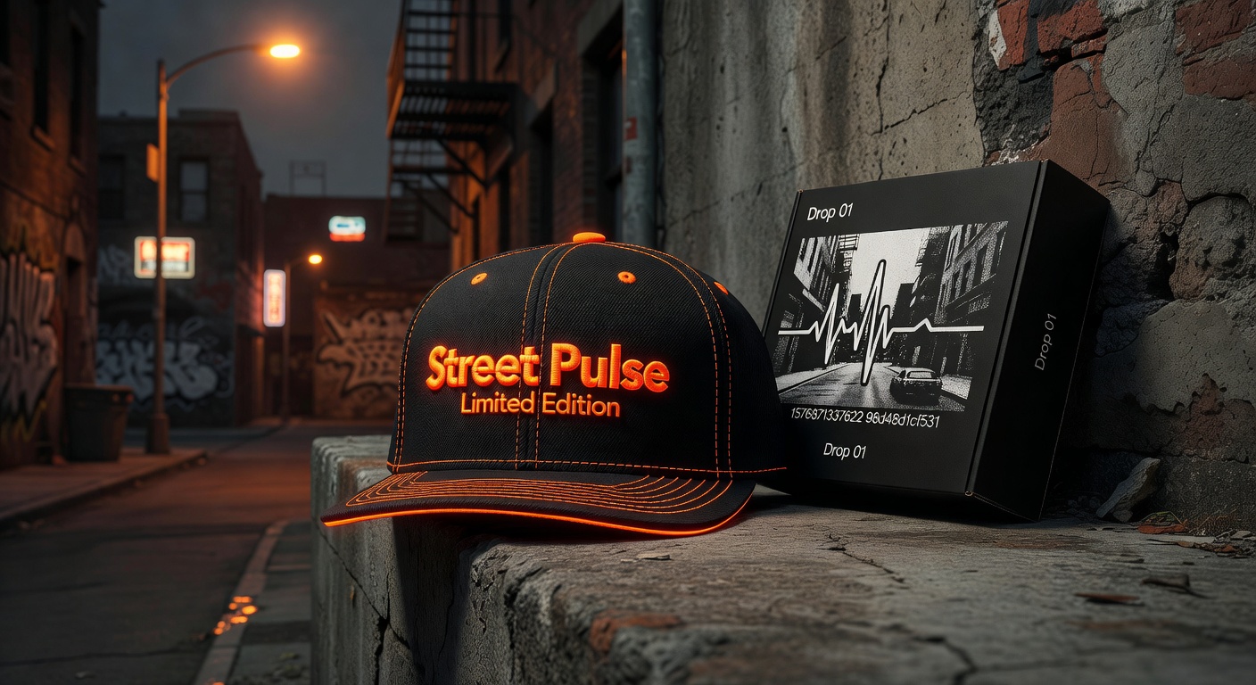 Street Pulse Limited Edition Cap featuring neon orange accents